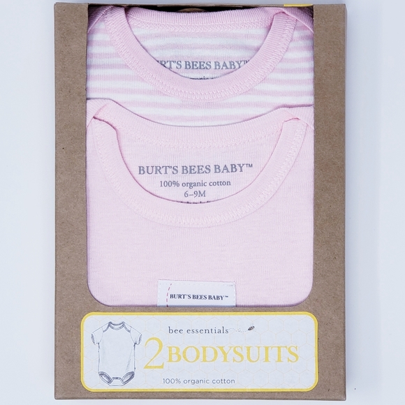 BURT'S BEES Onesies (2-Pack) 100% Organic Cotton - Picture 2 of 8